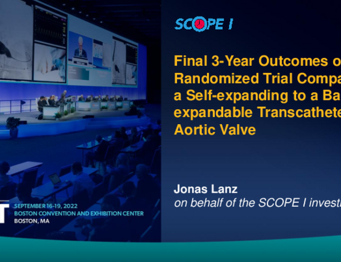 Three-Year Outcomes of the Randomized SCOPE I Trial Comparing the ACURATE Neo vs the SAPIEN 3 Transcatheter Heart Valve System in Patients With Symptomatic Severe Aortic Stenosis