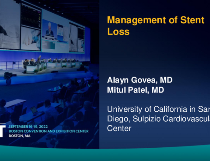 TCT 812: Stent Loss Management With OCT Imaging