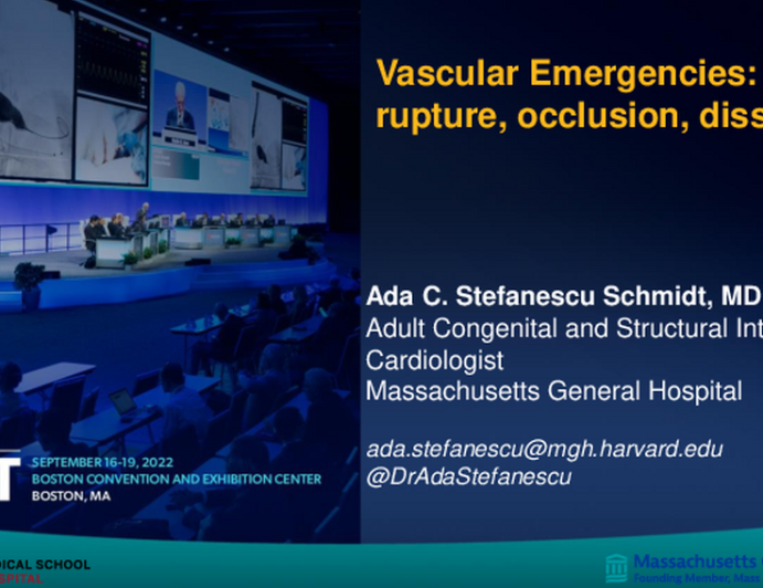 Vascular Emergencies - Nurse/Tech Implications: Rupture, Occlusion, Dissection: Preparedness and Roles