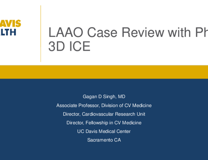 LAAO case reviews with panel discussion