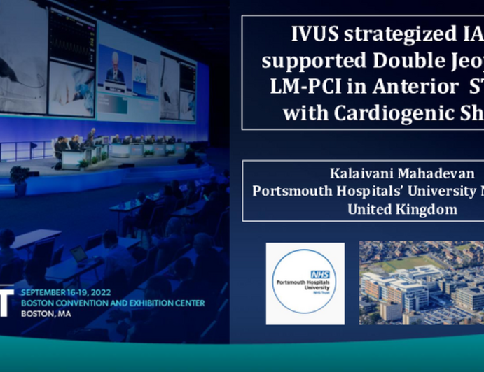 TCT 765: Double Jeopardy LM PCI in Anterior STEMI With Cardiogenic Shock