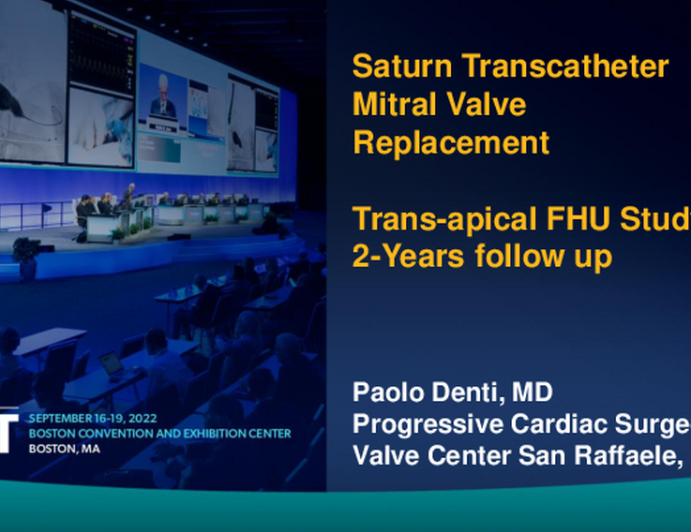 Trans-Apical Saturn TMVR System: 1-Year FIH Results (InnovHeart)