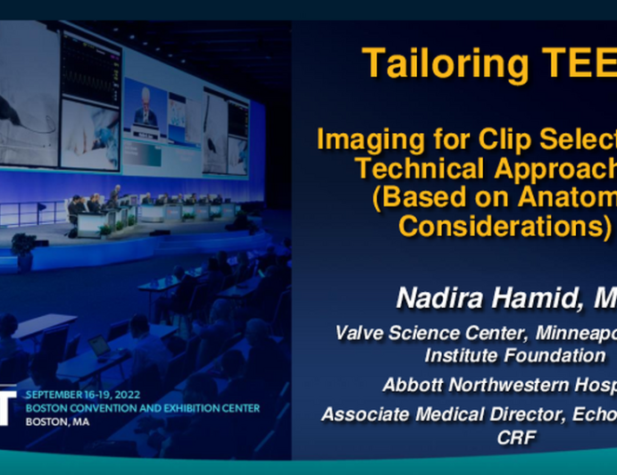 Tailoring TEER: Imaging for Clip Selection and Technical Approaches (Based Upon Anatomic Considerations)