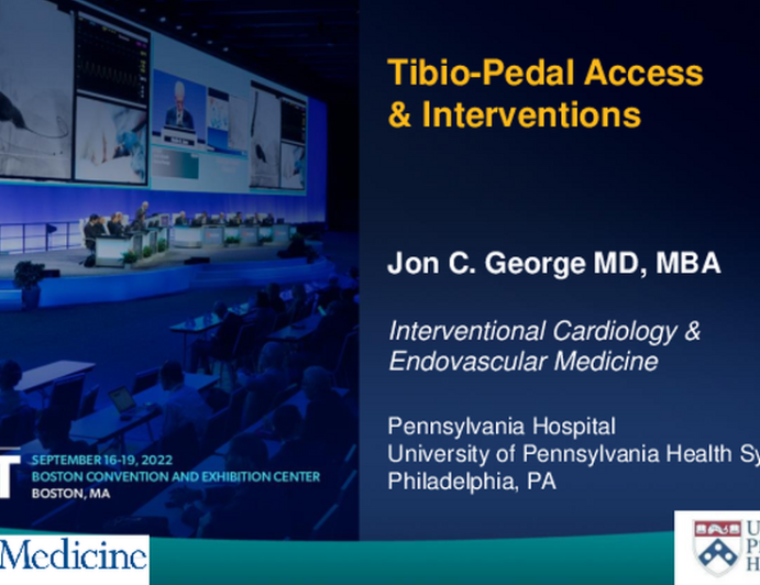 Tibiopedal Access/Intervention