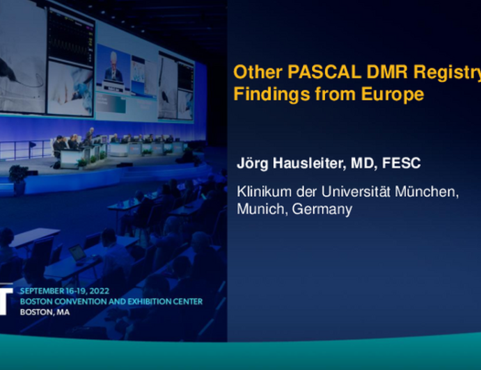 Other PASCAL DMR Registry Findings From Europe