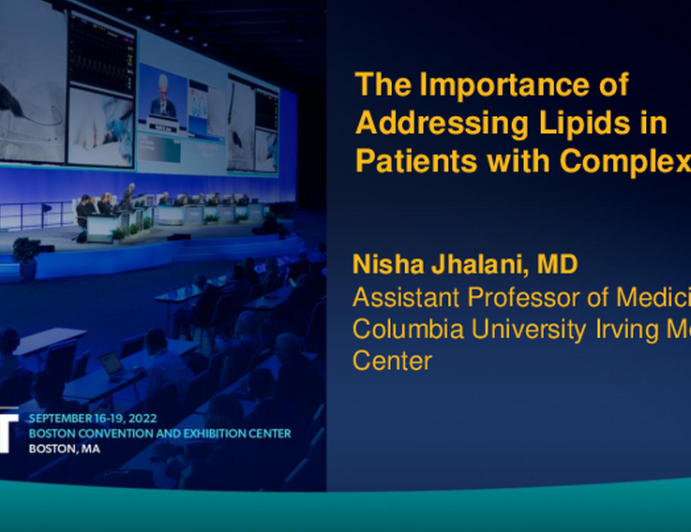 The Importance of Addressing Lipids in Patients With Complex PCI