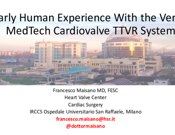 Early Human Experience With the Venus MedTech Cardiovalve TTVR System