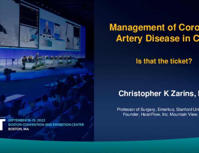 Management of Coronary Artery Disease in CLTI? Is That the Ticket?