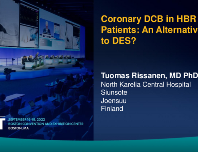 Coronary DCB in HBR Patients: An Alternative to DES?