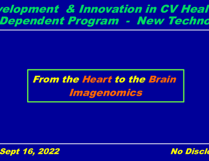 What’s Good for the Heart Is Good for the Brain: The Neuro-Cardiovascular System as a Target for Innovation