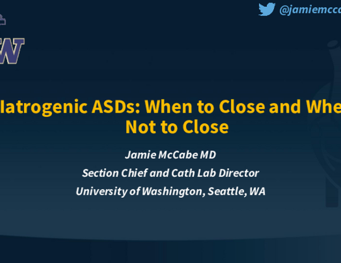 Iatrogenic ASD: When to Close and Not to Close