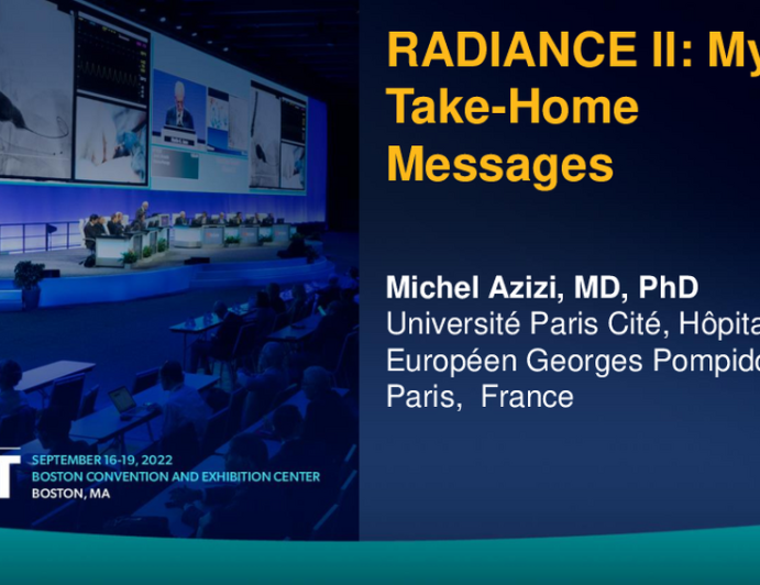RADIANCE II: My Take-Home Messages