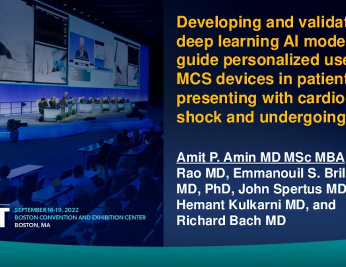 Deep Learning AI-Based Model to Guide Personalized Use of Mechanical Support Devices in Patients Presenting With Cardiogenic Shock Undergoing PCI