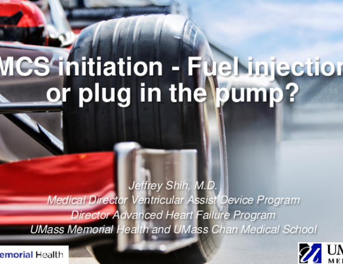 MCS Initiation - Fuel Injection or Plug In the Pump?: Pharmacological vs. Mechanical Support
