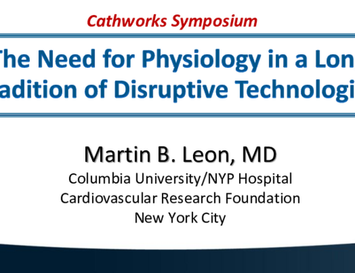 The Need for Physiology in a Long Tradition of Disruptive Technologies