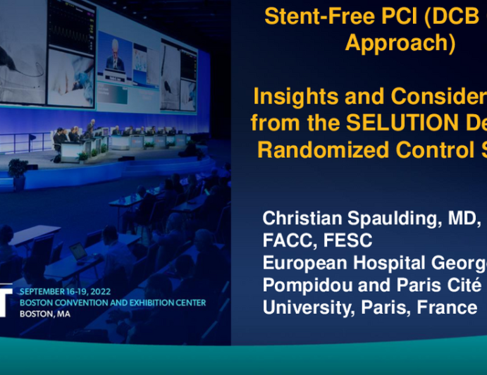 Stent-Free PCI (DCB Only Approach): Insights and Considerations from the SELUTION de NOVO Randomized Control Study