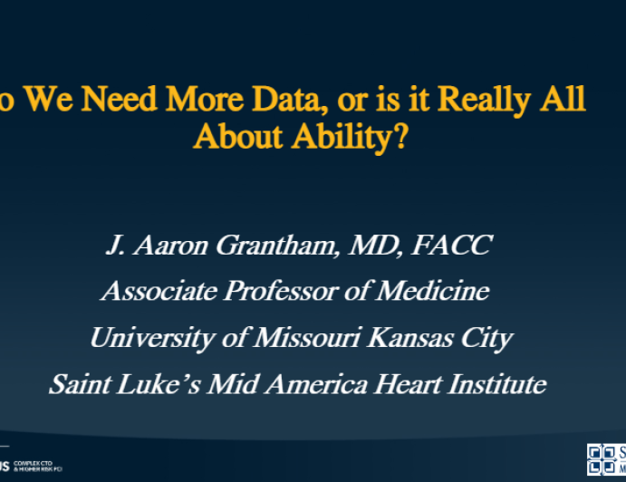 Do We Need More Data, or is it Really All About Ability?