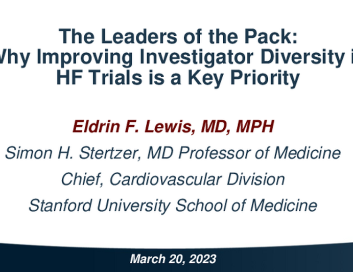 The Leaders of the Pack: Why Improving Investigator Diversity in Heart Failure Trials is a Key Priority