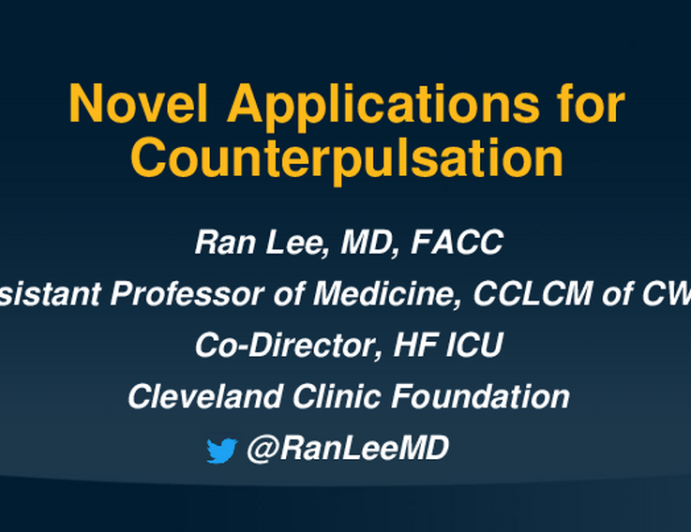 Novel applications for counterpulsation