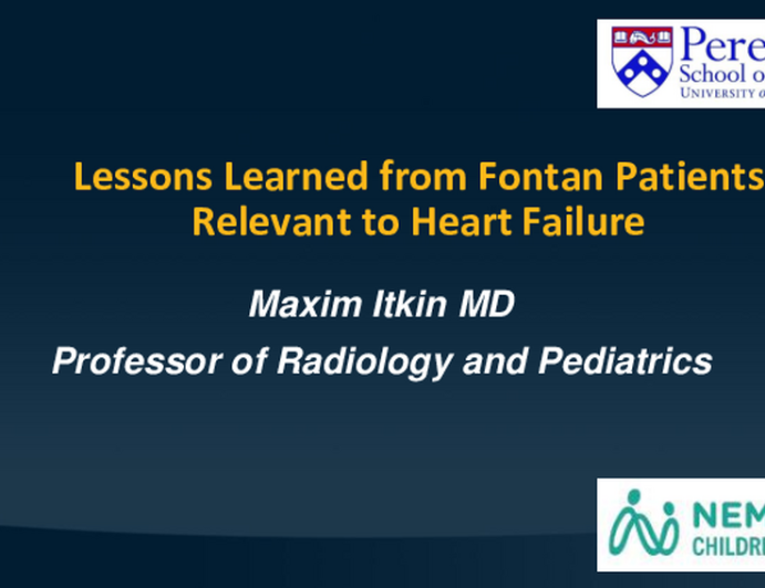 Lessons Learned from Fontan Patients Relevant to Heart Failure