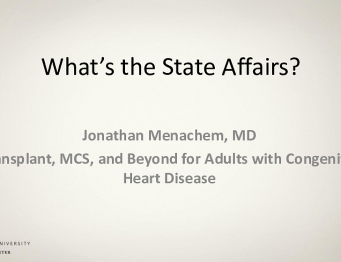 What's the Status of Advanced Heart Failure Care in ACHD Now? MCS, Listing Status and Outcomes