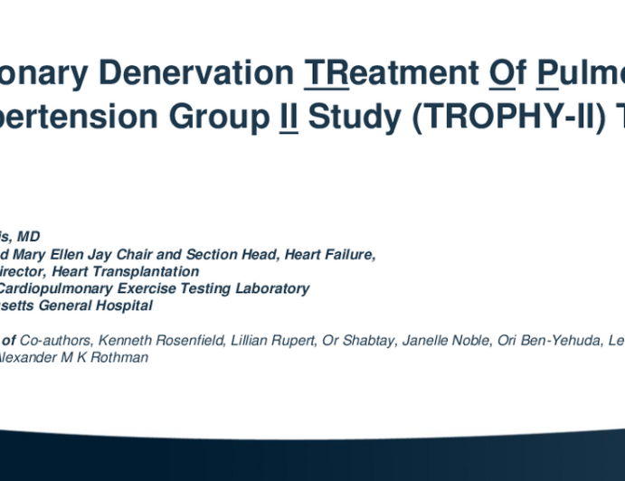Pulmonary Denervation Treatment of Pulmonary Hypertension Group II Study (TROPHY-II) Trial