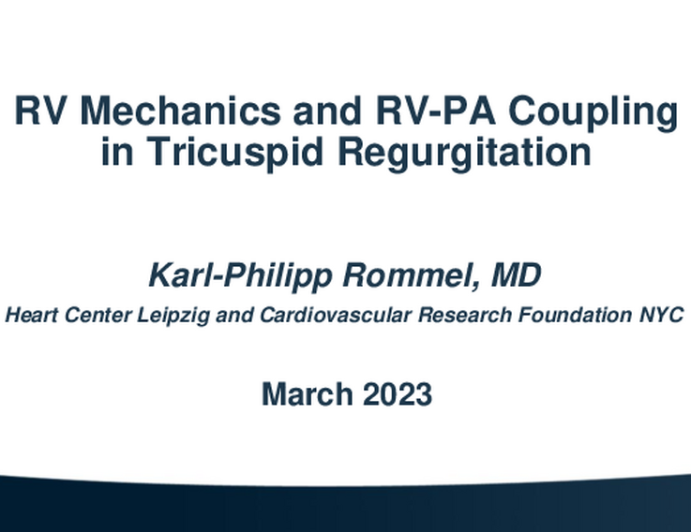 RV Mechanics and RV-PA Coupling in TR