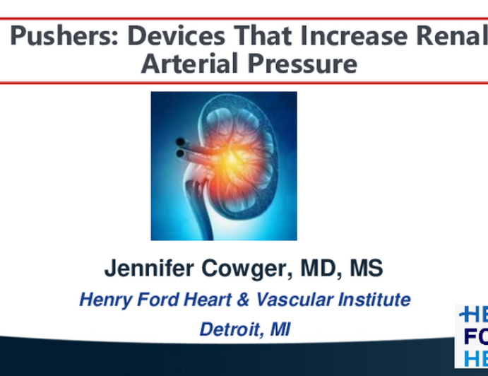 Pushers: Devices That Increase Renal Arterial Pressure