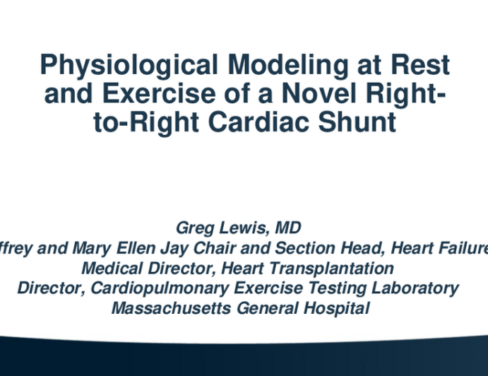 Physiological Modeling at Rest and Exercise of a Novel Right-to-Right Cardiac Shunt