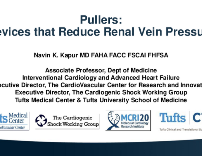 Pullers: Devices That Reduce Renal Vein Pressure