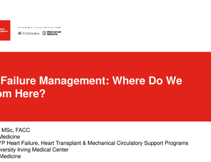 Heart Failure Management - Where do we go from here?