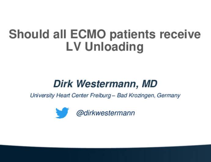 Should All ECMO Patients Receive LV Unloading (Include HYPO-ECMO)?