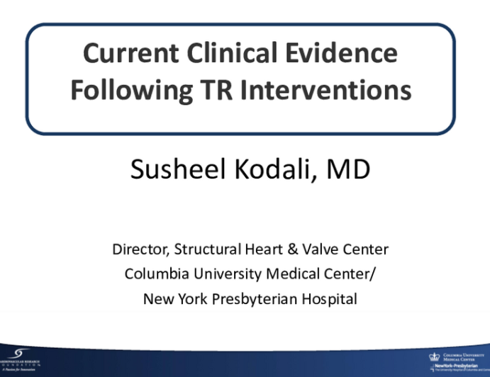 Current Clinical Evidence Following TR Interventions