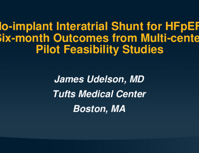 No-Implant Interatrial Shunt for Heart Failure With Preserved and Mildly Reduced Ejection Fraction: Six-Month Outcomes From Multi-Center Pilot Feasibility Studies
