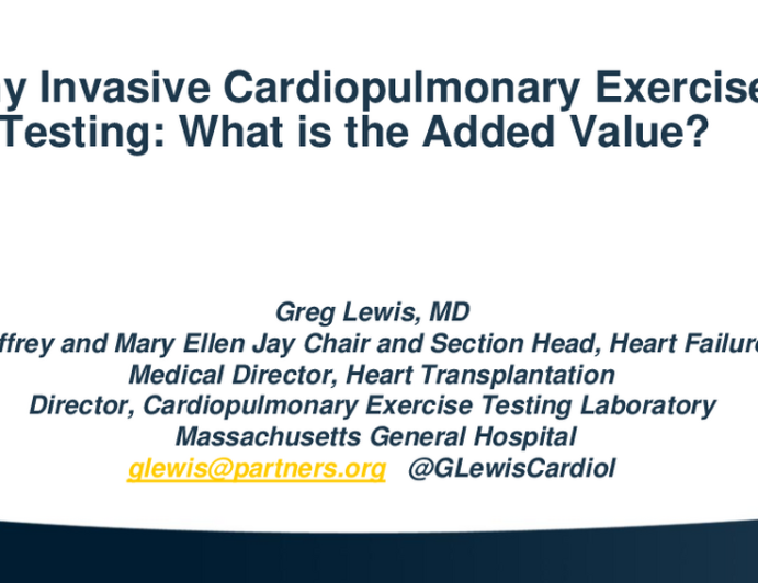Why Invasive Cardiopulmonary Exercise Testing; What is the Added Value?