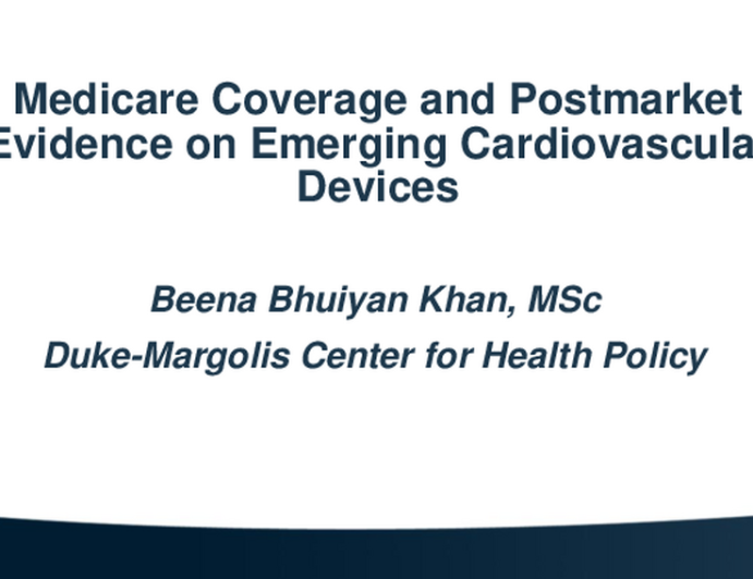 Medicare Coverage And Postmarket Evidence On Emerging Cardiovascular ...