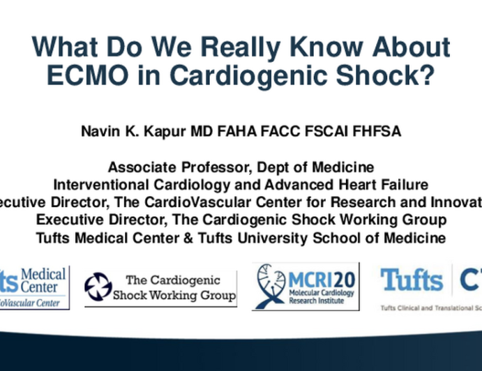 What Do We Really Know About ECMO in Cardiogenic Shock?