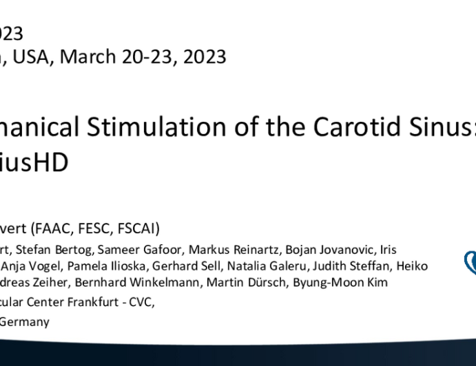 Mechanical Stimulation of the Carotid Sinus: MobiusHD