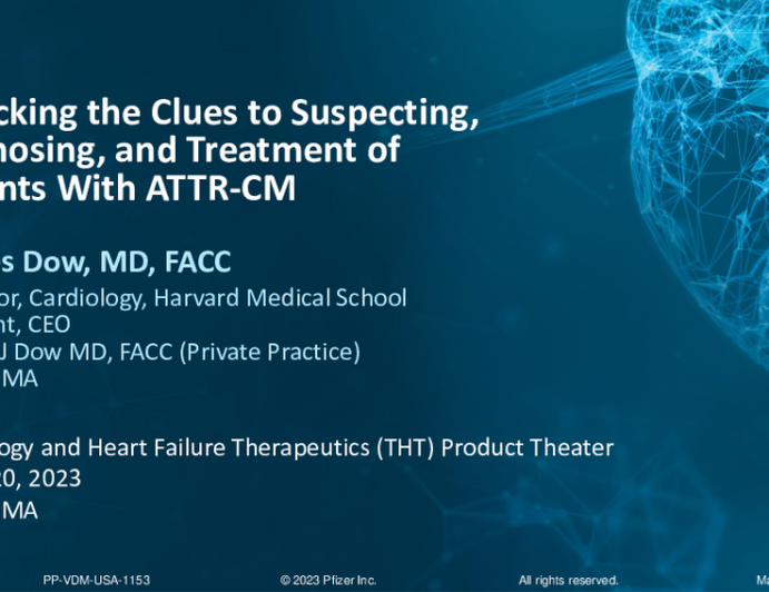 ATTR-CM is a serious and underrecognized cause of heart failure. This program will help raise awareness of the signs and symptoms of ATTR-CM, the role of cardiac health professionals in diagnosis, and a treatment option for patients with ATTR-CM