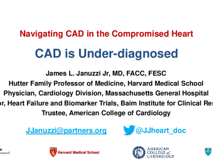 CAD is Underdiagnosed