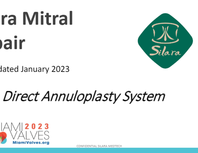 Silara Mitral Repair: Direct Annuloplasty System | tctmd.com