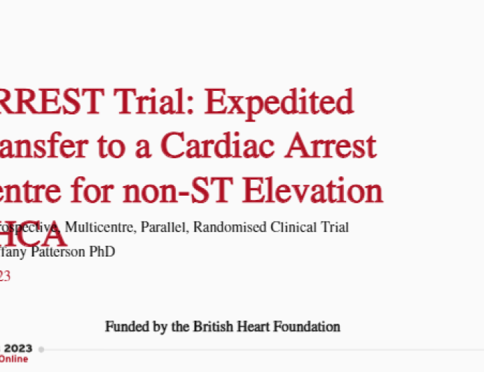 ARREST Trial: Expedited Transfer to a Cardiac Arrest Centre for non-ST Elevation OHCA