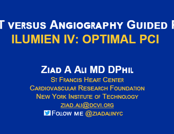 OCT versus Angiography Guided PCIILUMIEN IV: OPTIMAL PCI