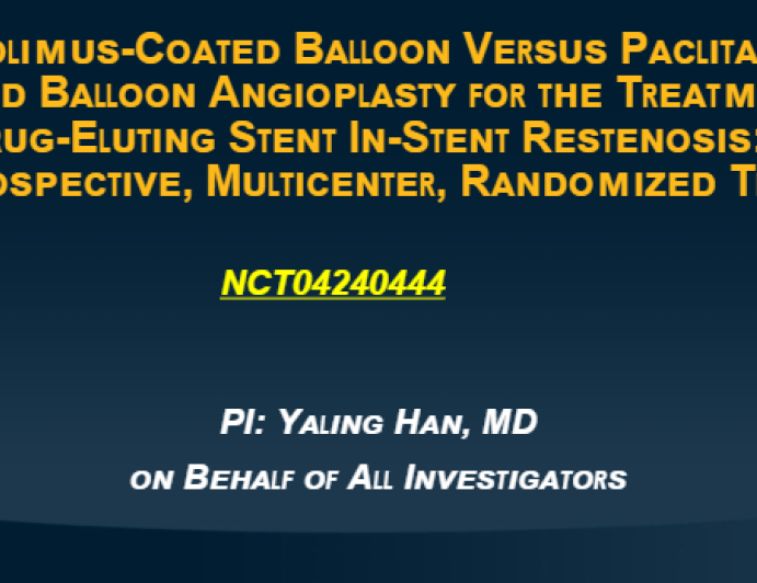 Sirolimus-Coated Balloon Versus Paclitaxel-Coated Balloon for the Treatment of Drug-Eluting Stent In-Stent Restenosis: A Prospective, Multicenter, Randomized Trial