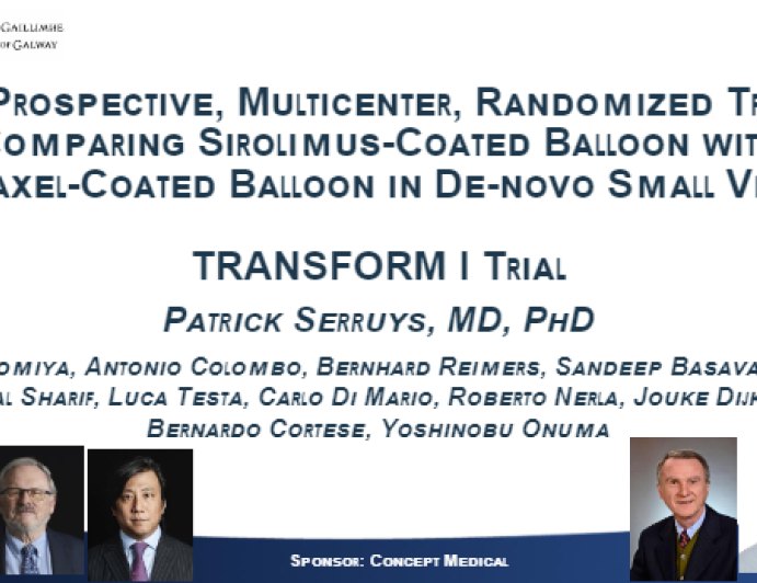 A Prospective, Multicenter, Randomized Trial Comparing Sirolimus-Coated Balloon with Paclitaxel-Coated Balloon in De-Novo Small Vessels: The TRANSFORM I Trial