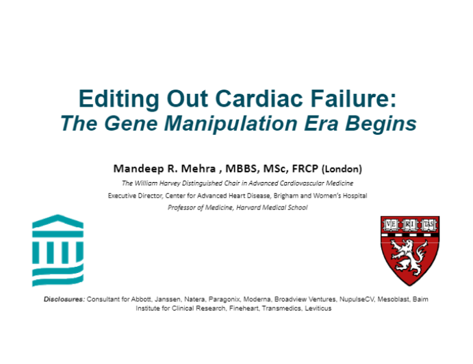 Editing Out Cardiac Failure: The Gene Manipulation Era Begins