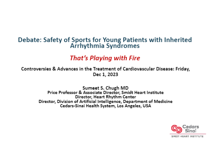 Debate: Safety of Sports for Young Patients with Inherited Arrhythmia Syndromes
