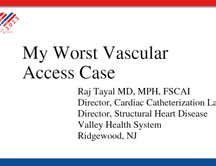 My Worst Vascular Access Case