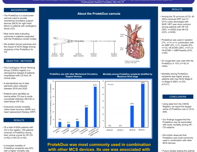 Clinical Outcomes and the Impact of SCAI Stage among ProtekDuo Right Ventricular Assist Device Recipients with Cardiogenic Shock: A Report from the Cardiogenic Shock Working Group