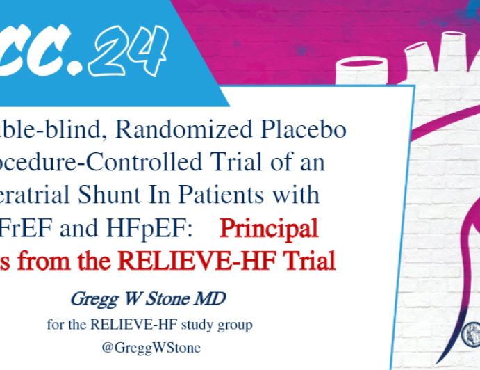 Principal Results from the RELIEVE-HF Trial 